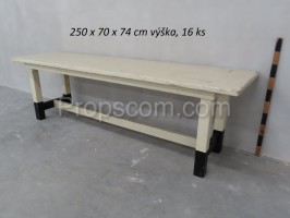 Wooden white-black tables