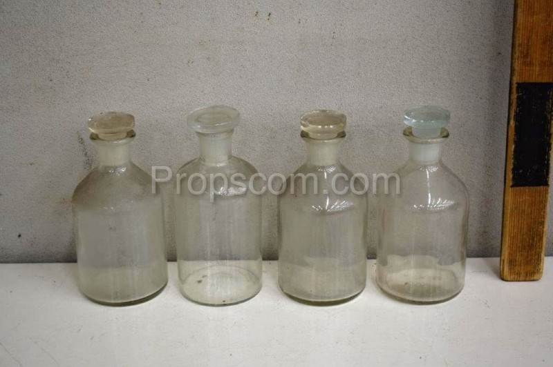 Bottles with ground glass