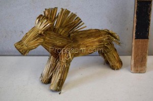 A horse made of straw