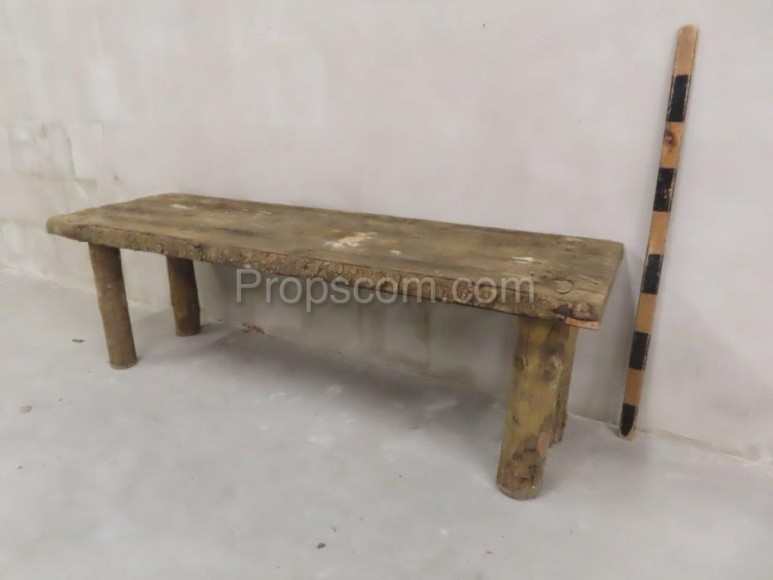 Wooden bench