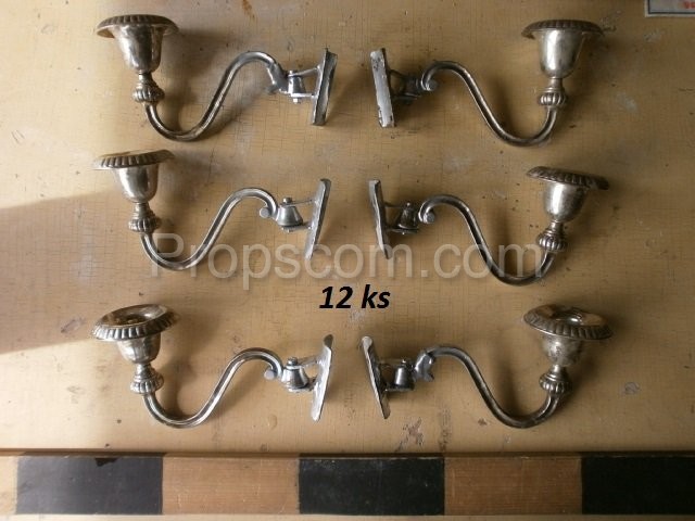 Chrome wall sconces