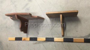 Wooden shelves small different