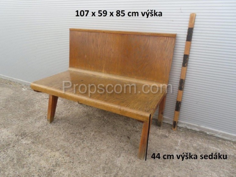 Wooden bench