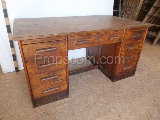 Dark wooden desk