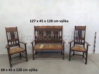 Bench with chairs