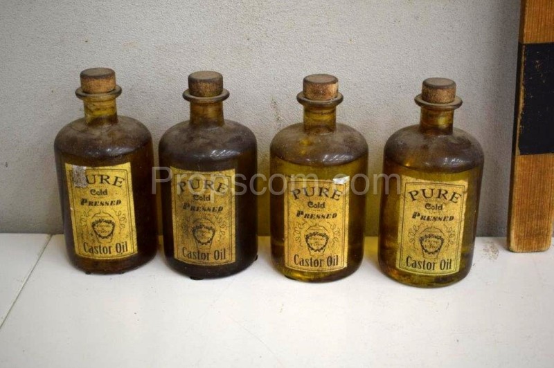 Bottles of oil