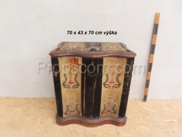 Wooden box decorated