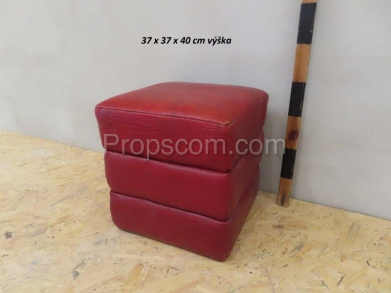 Leather seat cushion