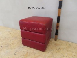 Leather seat cushion