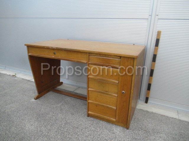 Light wood desk