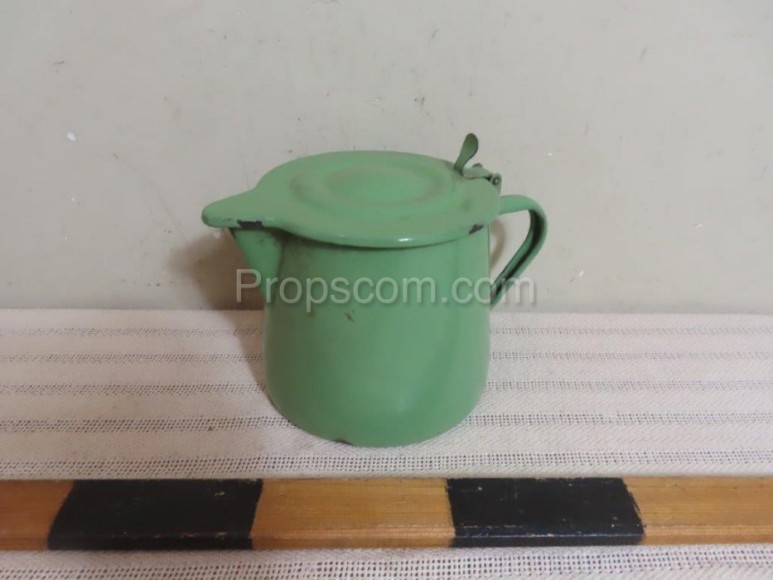 Enameled teapot