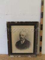 Photo of a man in a frame