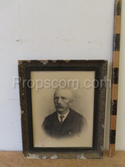 Photo of a man in a frame