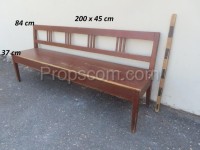 Wooden bench