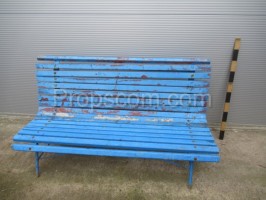 Blue bench