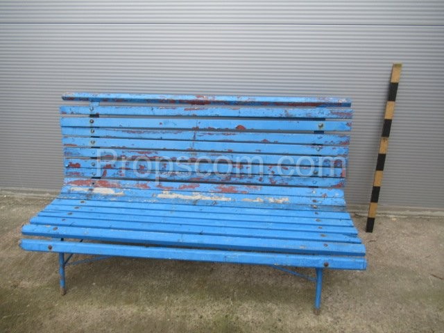 Blue bench