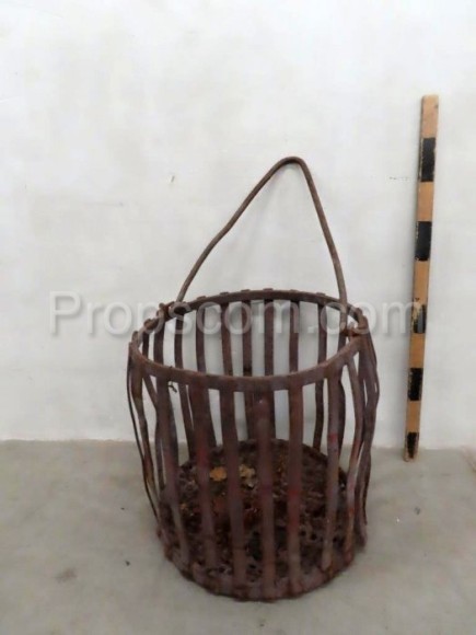 Wrought iron basket