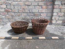 Wicker collection baskets