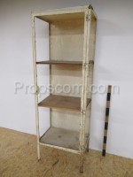 Glazed metal shelf display case