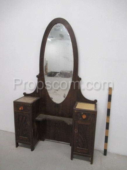 Toilet with mirror