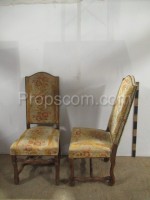 Upholstered bright chairs