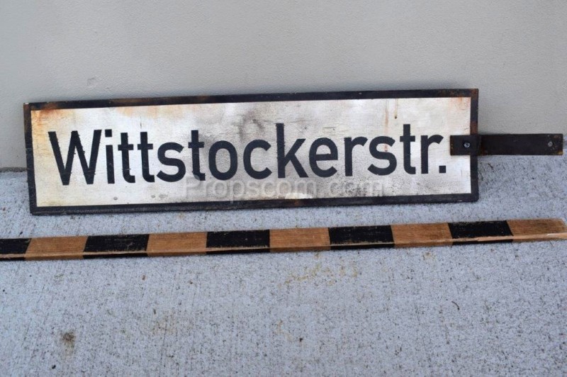 Informační cedule: Witstockerstraße