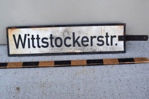 Hinweisschilder: Wittstockerstraße