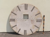 Tower clock face white