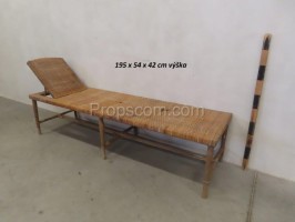 Wooden deckchair