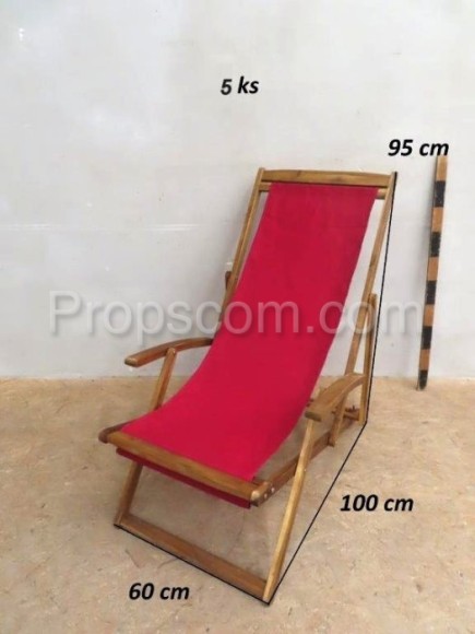 Deckchairs red