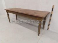 Long wooden table 