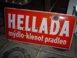 metal sign: Hellada