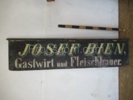 Německá cedule Josef Bien