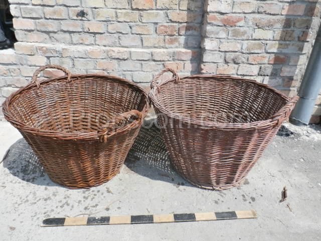 Wicker collection baskets