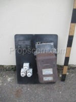 Electrical panel: fuses, electricity meter