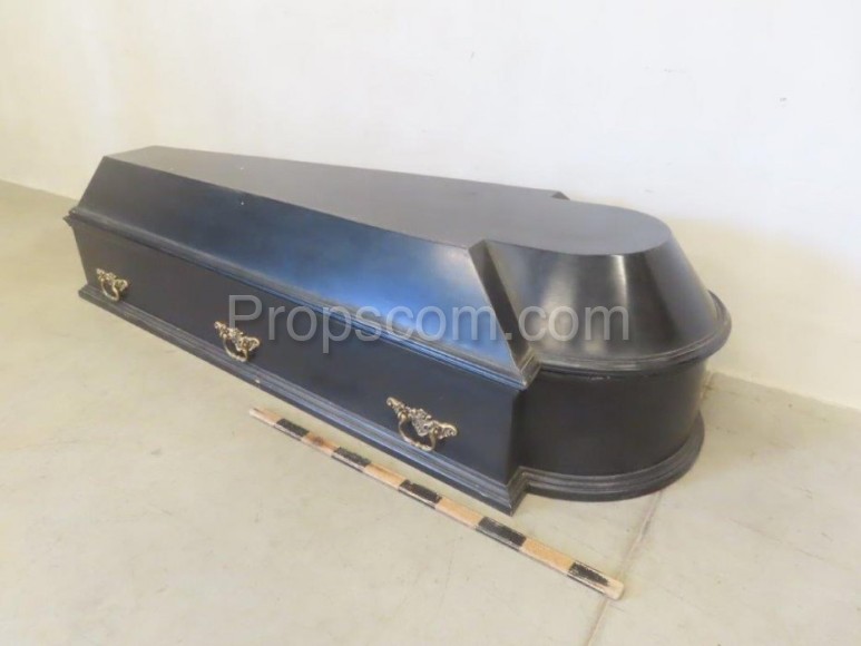 Coffin black with handles