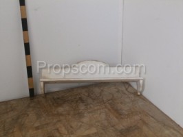 Wooden shelf white Long