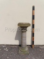 Column under a flowerpot