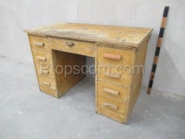 Light wood desk