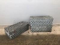 Sheet metal shipping boxes