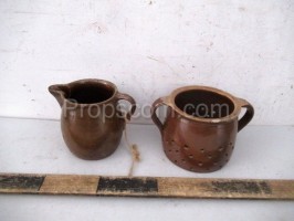 Ceramic colander and teapot