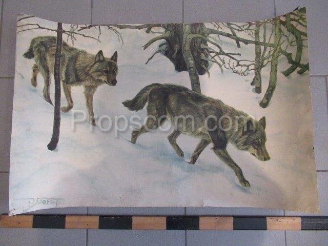 Školní plakát – Vlci
