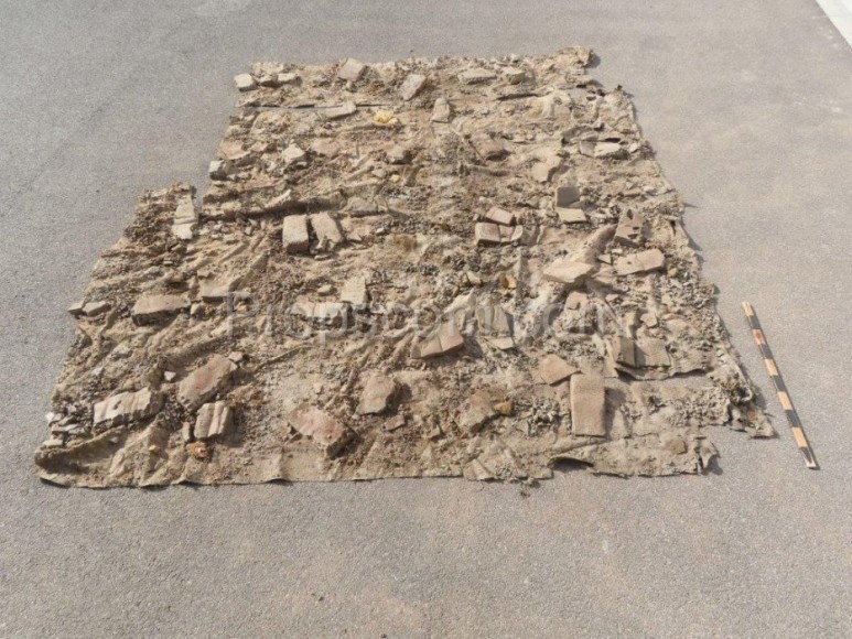 Rubble - carpet imitation of the surface