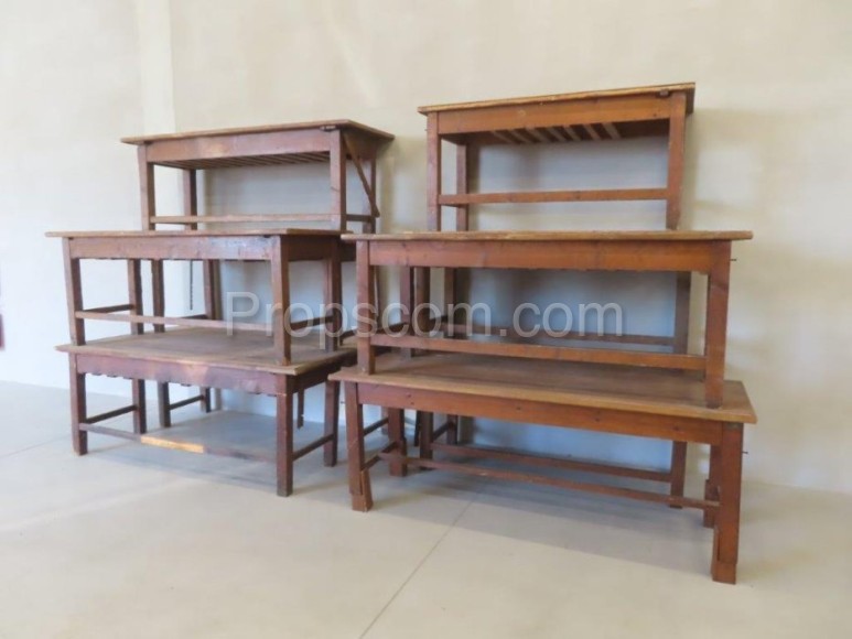 Wooden long table