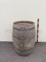 Barrel with forged hoops