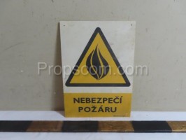 Information sign: Fire hazard 