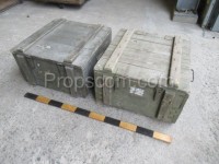 A mixture of military boxes