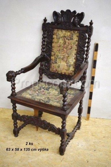 Carved armchair