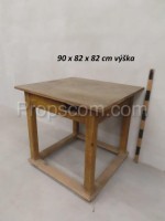 Wooden table with legs