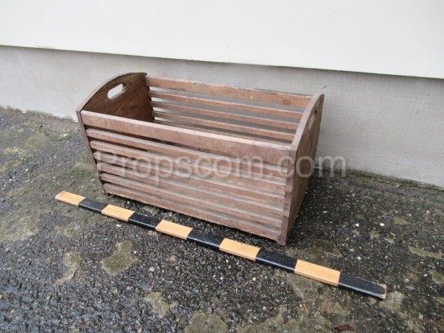 Wooden crate with handles